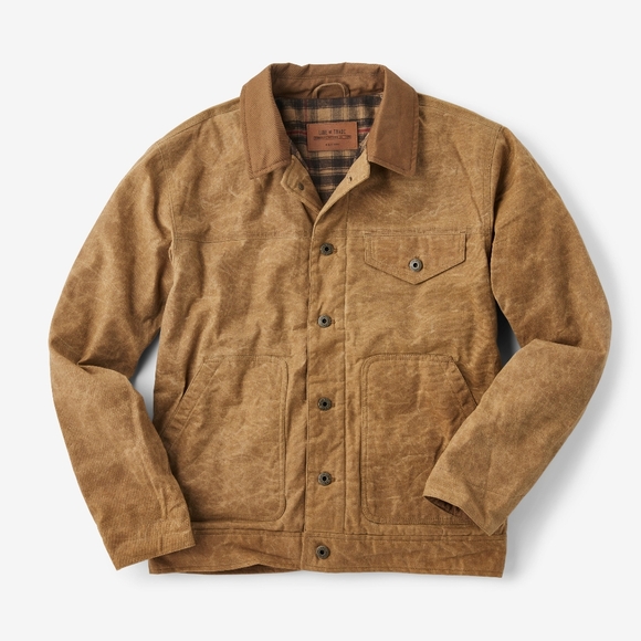 Line Of Trade Waxed Ranch Field Jacket Tan Large